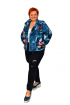 Krátka "penová" bunda s potlačou denim a Mickey
